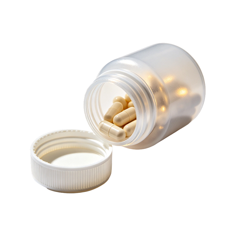 100ml 150ml HDPE Vitamin Tabletleri Nutrasötik Yuvarlak Kapsül Şişesi