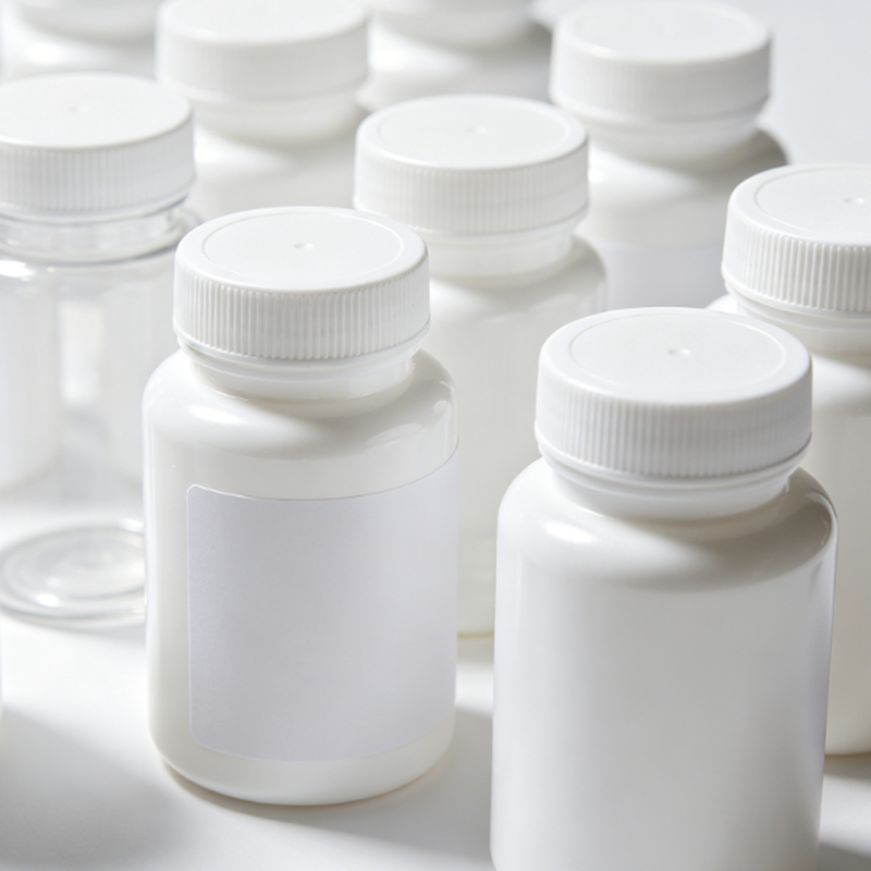50ml 100ml Yuvarlak HDPE İlaç Hapı Boş Plastik Şişe